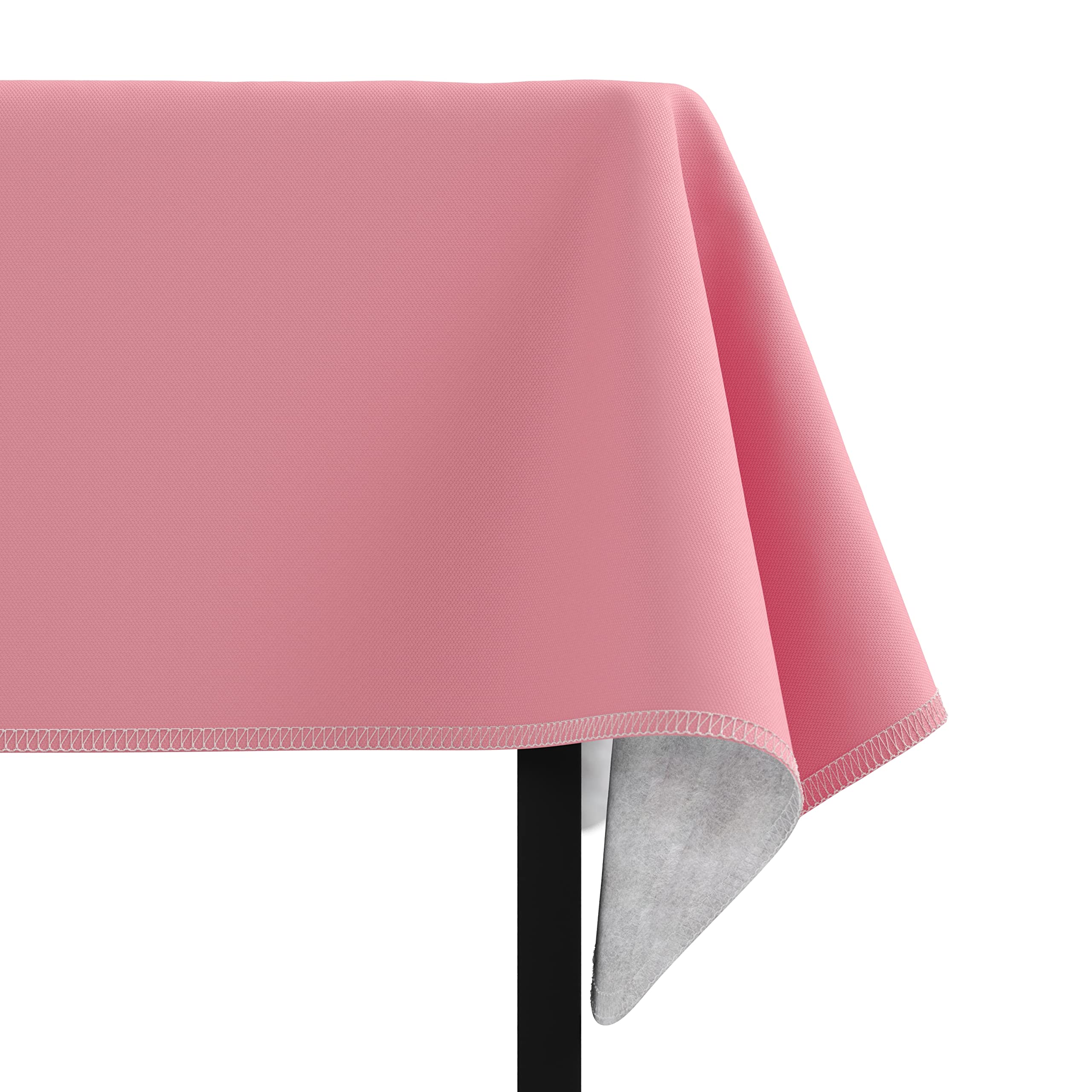 Pink Flannel Backed Table Cover 54 In. x 108 In. | 2 Pack