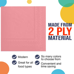 Pink Dinner Napkins | 3600 Pack