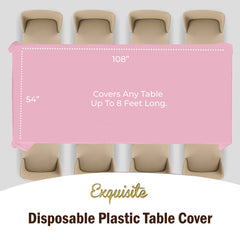 Premium Pink Table Cover | 12 Pack