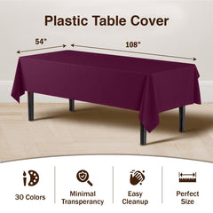 Plum Table Cover | 6 Pack