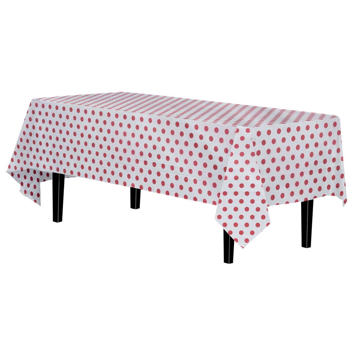 Red Polka Dot Table Cover | 6 Pack