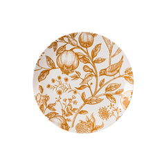 8 In. Pomegranate Design Plastic Plates | 40 Count