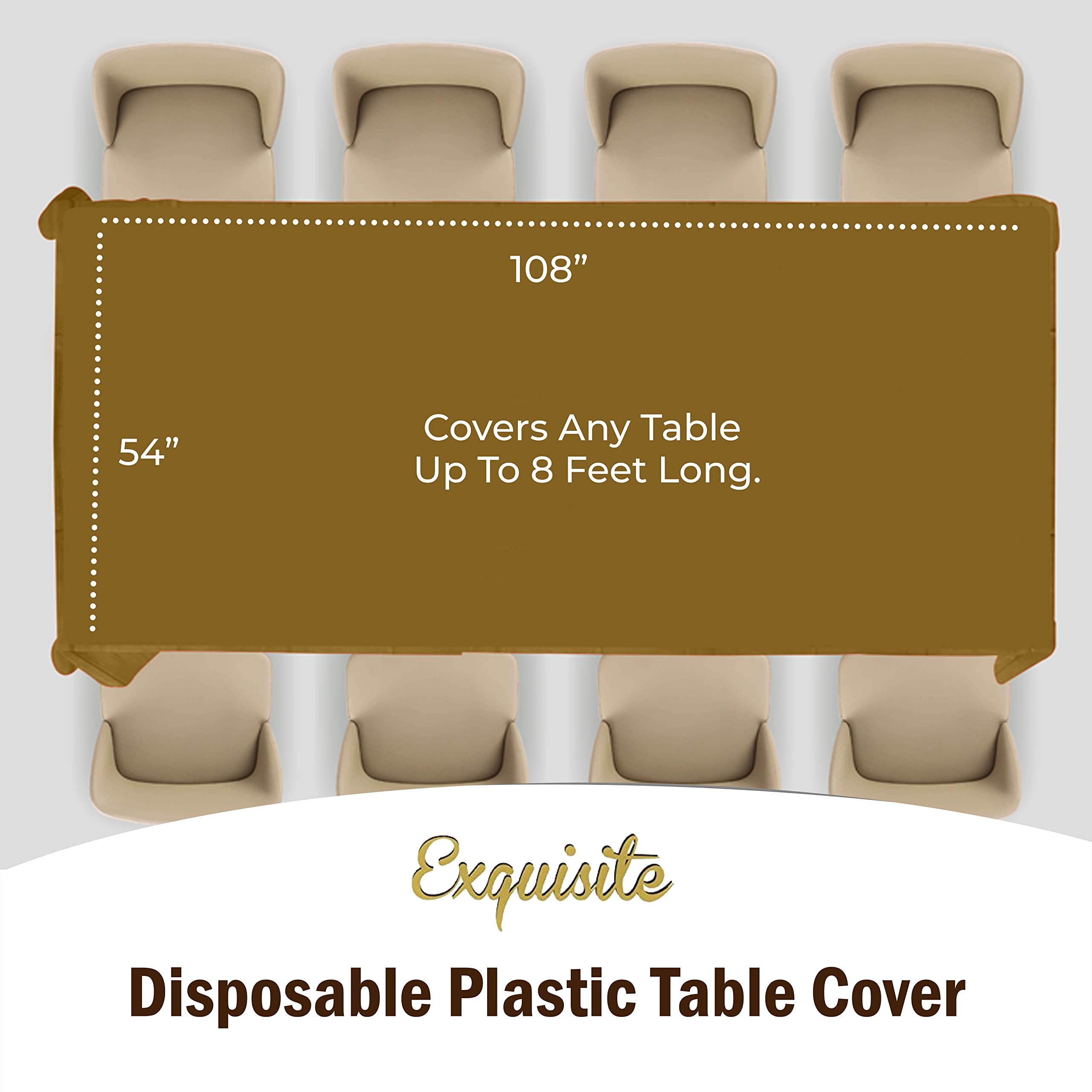 Premium Gold Table Cover | 6 Pack