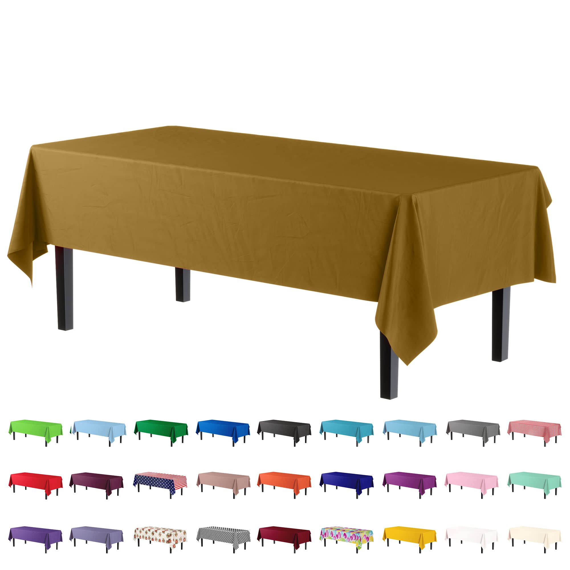 Gold Table Cover | 6 Pack