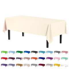 Premium Ivory Table Cover | 6 Pack