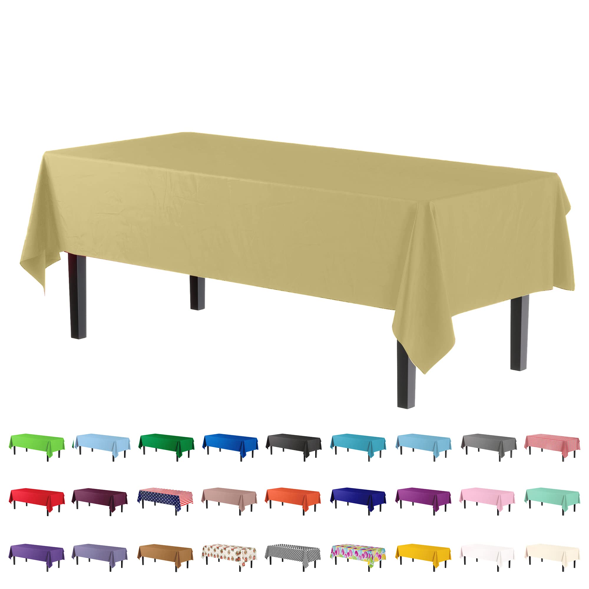 Premium Light Yellow Table Cover | 6 Pack