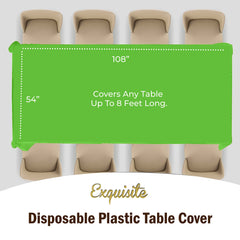 Lime Green Table Cover | 12 Pack