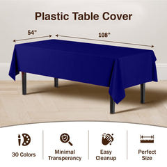 Navy Blue Table Cover | 6 Pack