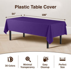 Premium Purple Table Cover | 12 Pack