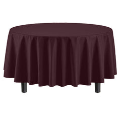 Premium Round Brown Table Cover | 12 Pack