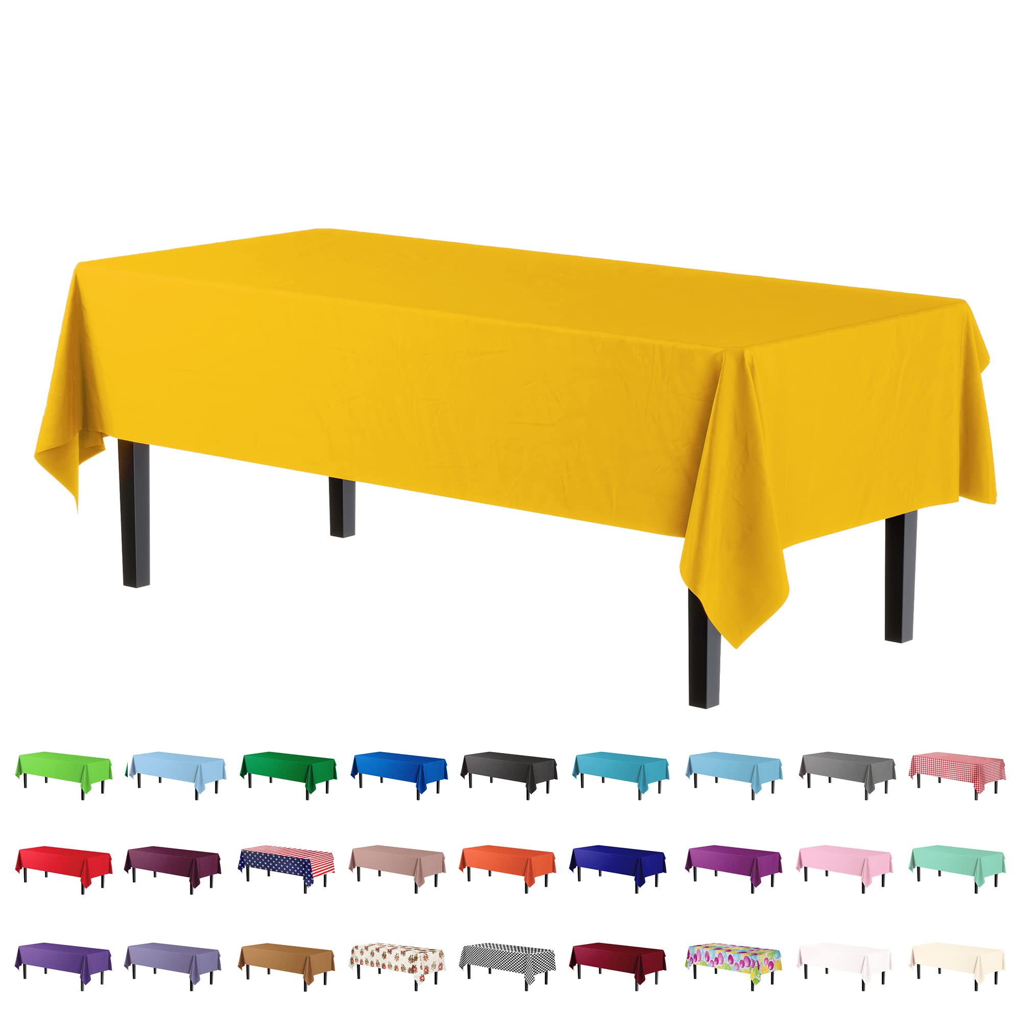 Premium Yellow Table Cover | 6 Pack