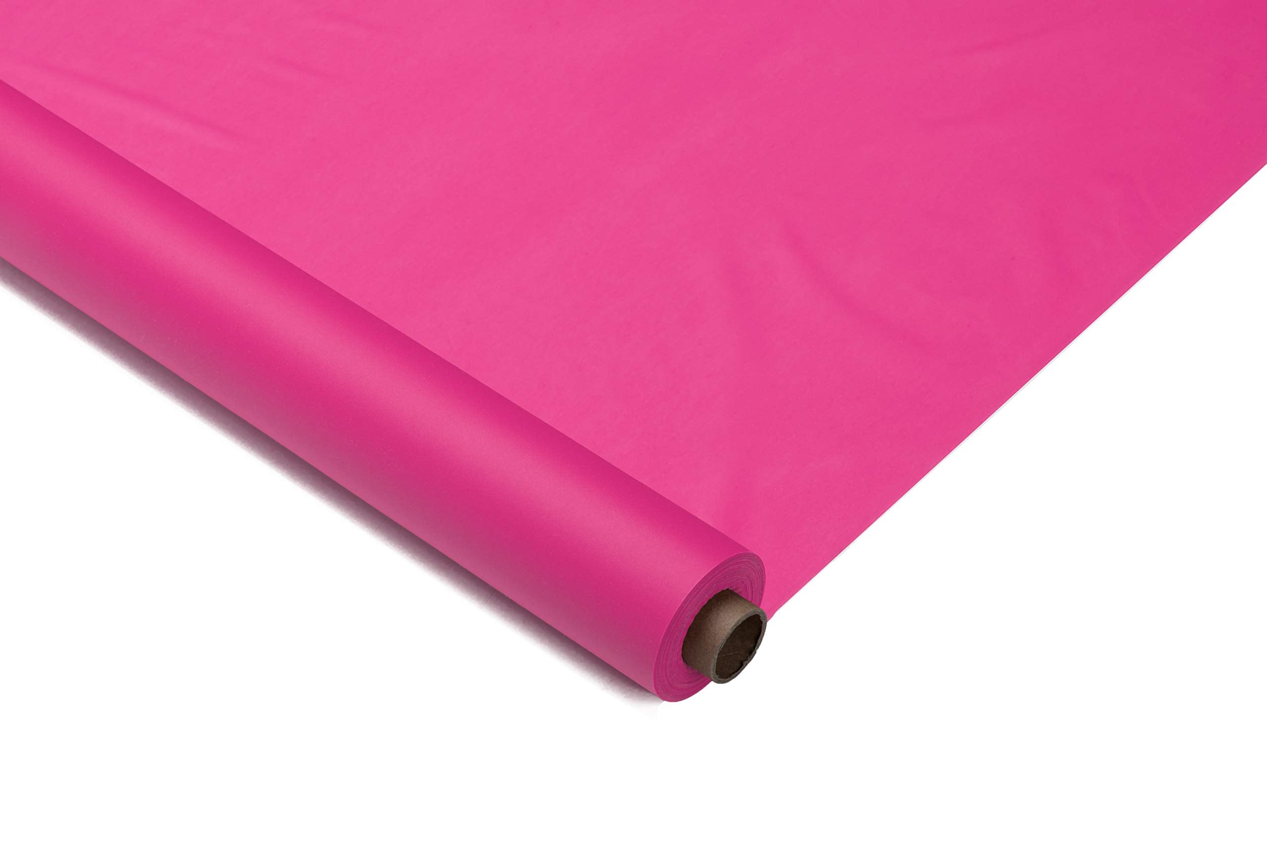 40 In. x 300 Ft. Premium Cerise Plastic Table Roll | 4 Pack