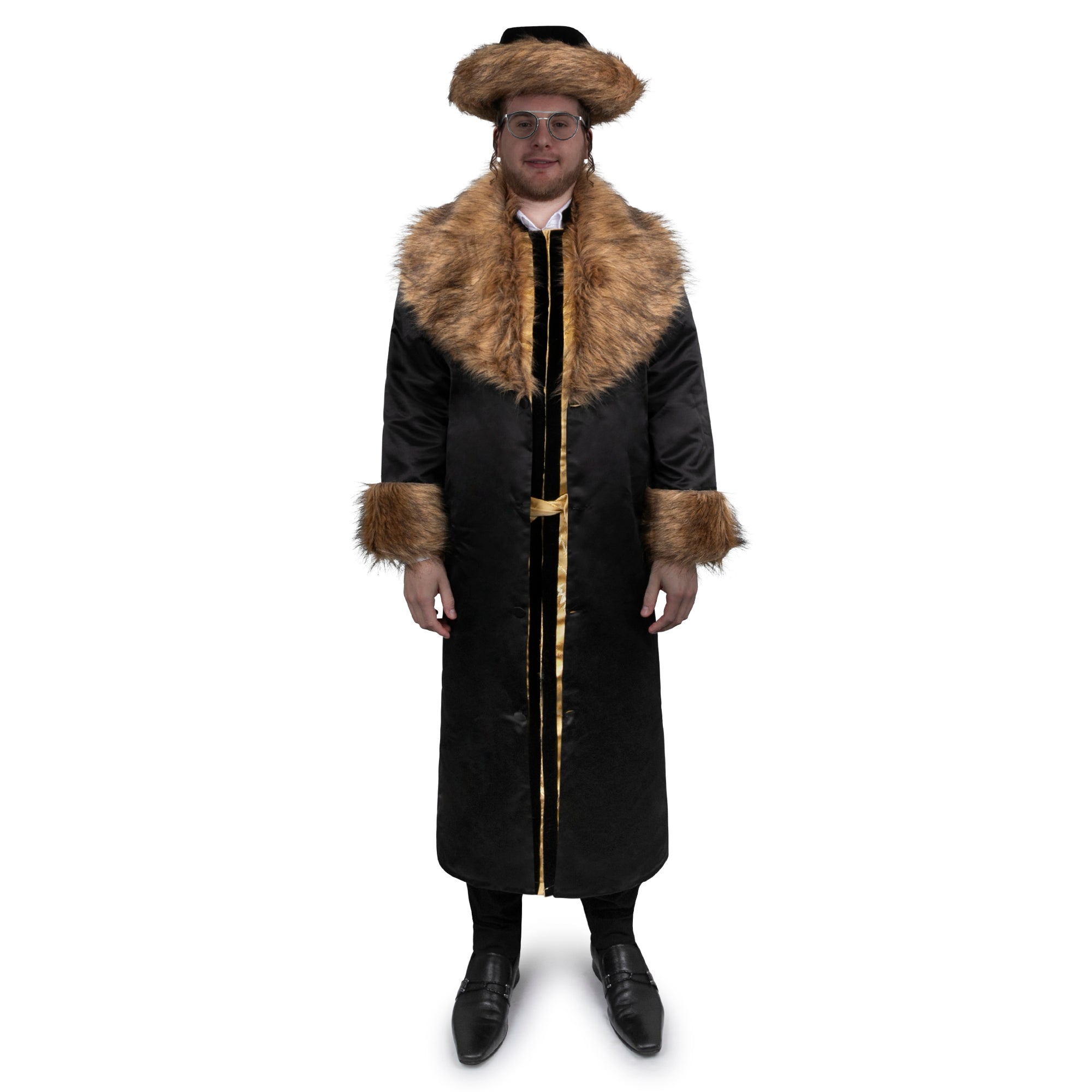 Rabbi Coat with Fur - Adults