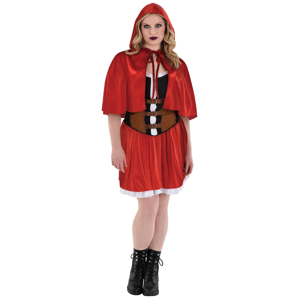 Women's Rebel Red Riding Hood Costume - Pack of 2