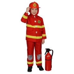 Red Firefighter Costume - Kids