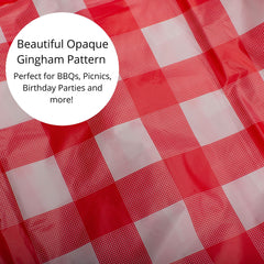 Red Gingham Table Cover | 12 Pack