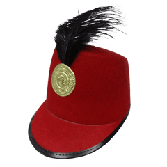 Red Marching Band Hat - Adults