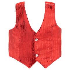 Red Sequin Vest - Adults