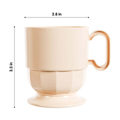 Ivory Glazed Plastic Coffee Mugs | 24 Count