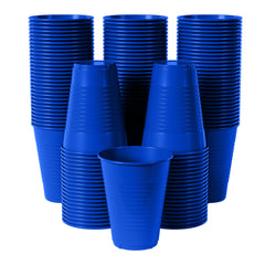 12 Oz. Dark Blue Plastic Cups | 100 Count