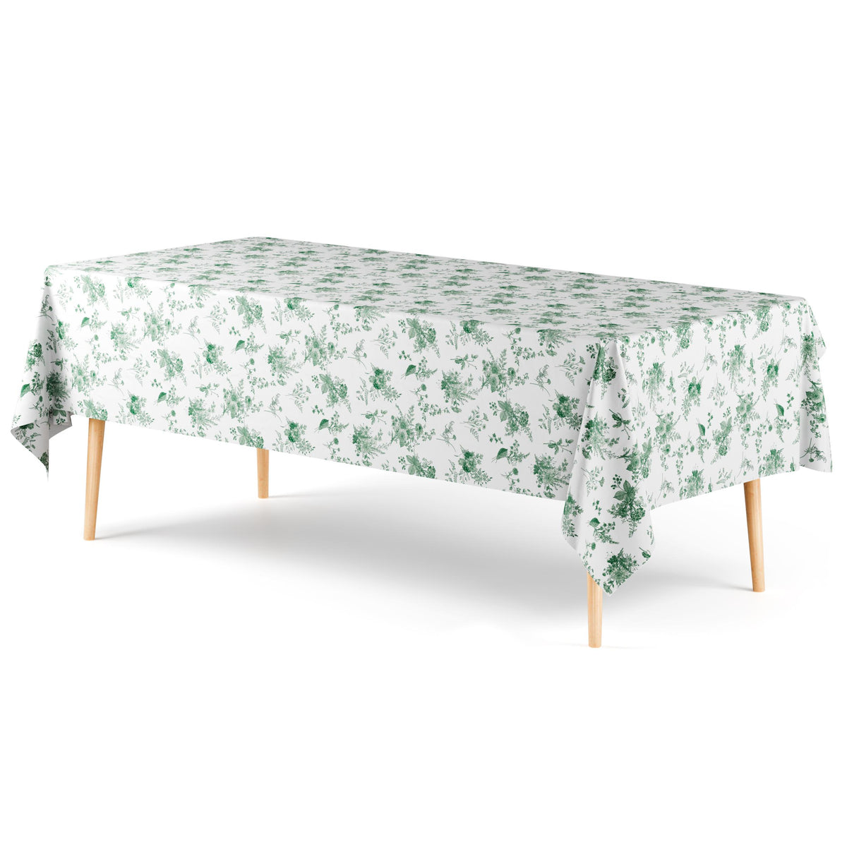 Trendables Premium Verdure Plastic Table Cover 54 In. x 108 In. | 6 Pack