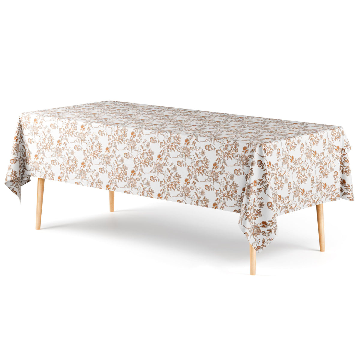 Trendables Premium Pomegranate Plastic Table Cover 54 In. x 108 In. | 6 Pack