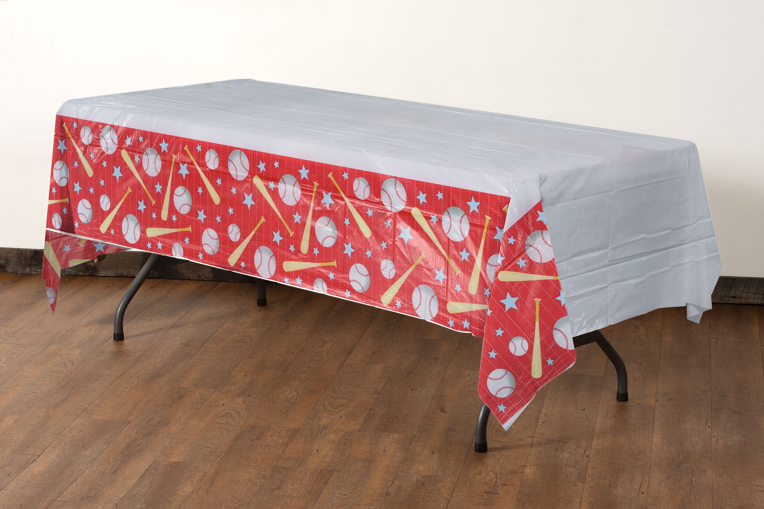 Baseball Print Table Cover | 6 Pack