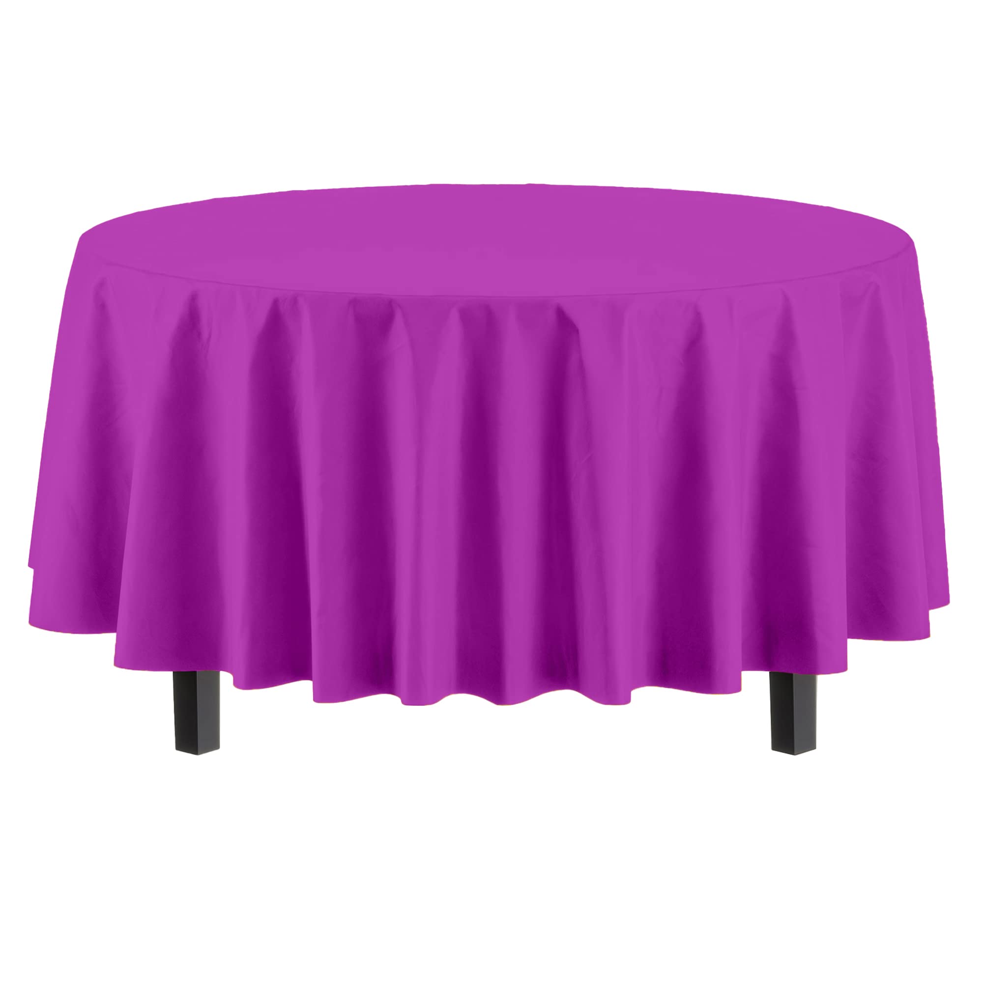 Round Magenta Table Cover | 12 Pack