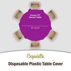 Round Magenta Table Cover | 6 Pack