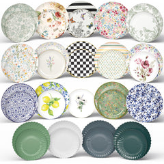 Sample Pack - Earthtrends Assorted Plates - 1 Large, 1 Small Each