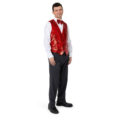 Sequin Vest with Bowtie - Adults