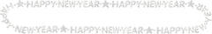 Happy New Year Beaded Necklace, 32-inch, Gold/Silver - Pack of 12