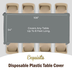 Silver Table Cover | 6 Pack