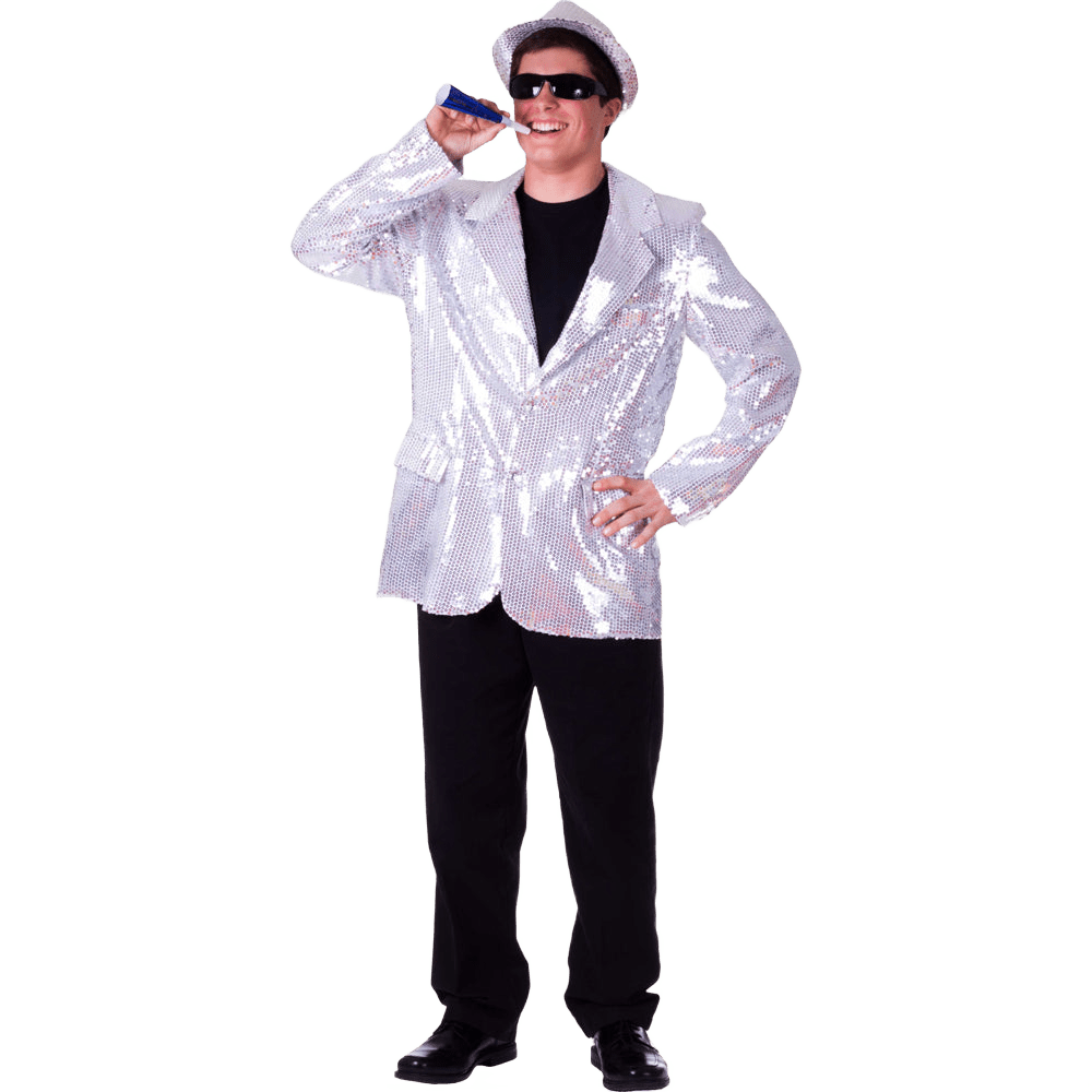 Silver Sequin Jacket - Adults