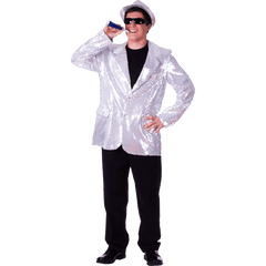 Silver Sequin Jacket - Adults