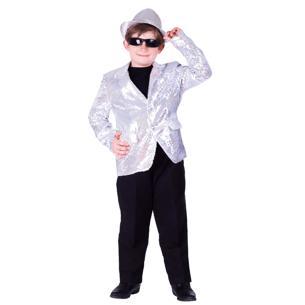 Silver Sequin Jacket - Kids