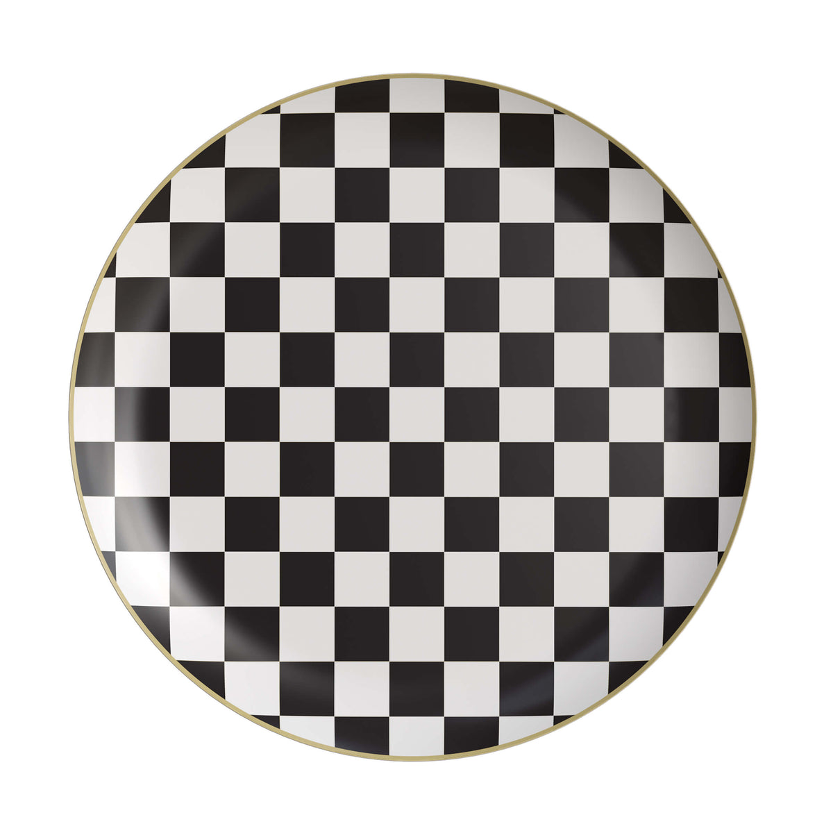 10 In. Earthtrends Checkerboard Paper Plates | 40 Count