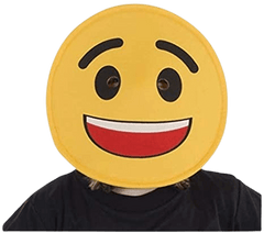 Smiling Face Emoji Mask - Kids