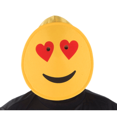 Smiling Hearts Emoji Mask - Adults