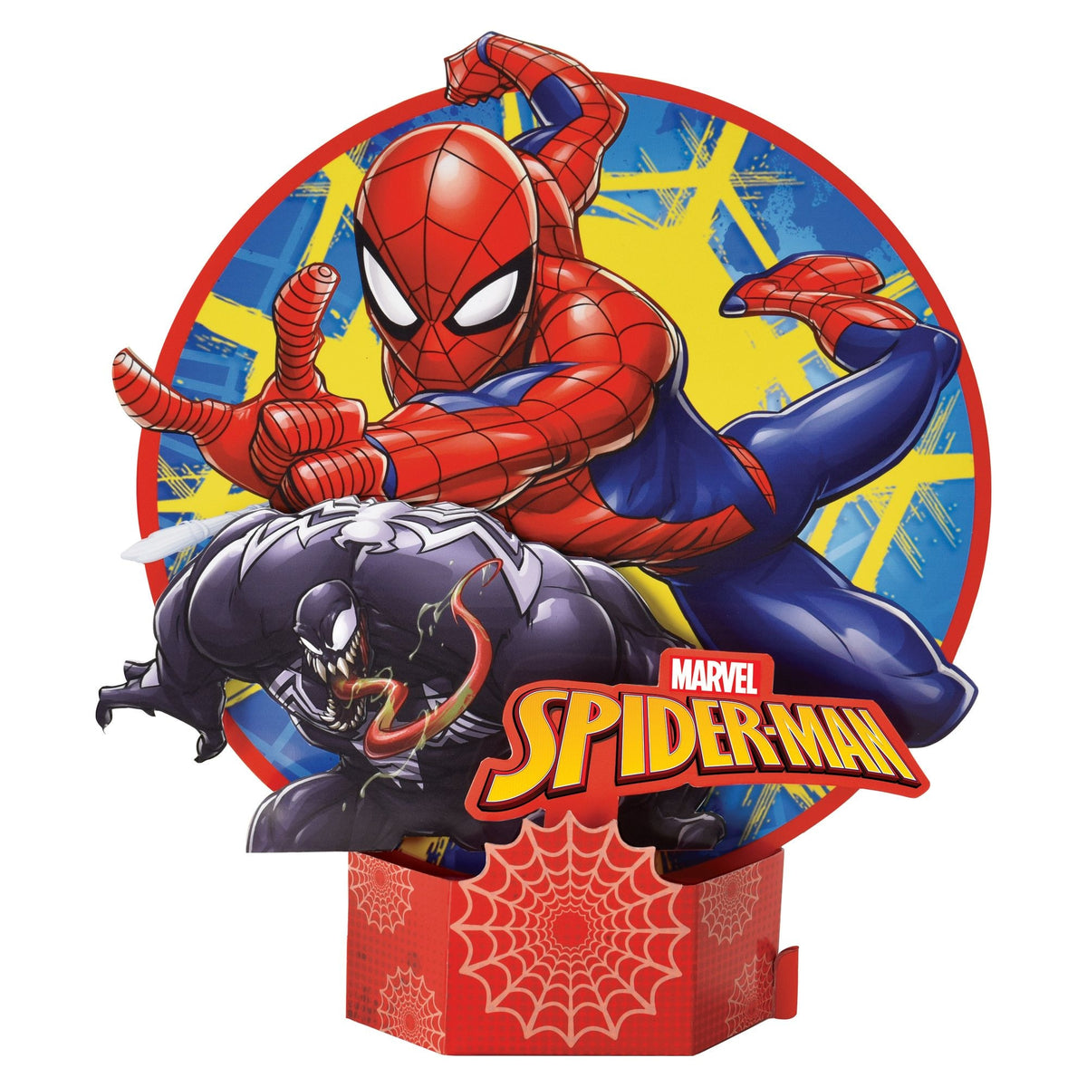 Marvel Spider-Man Table Centerpiece, Red/Blue, 11.4-inch - Case of 54