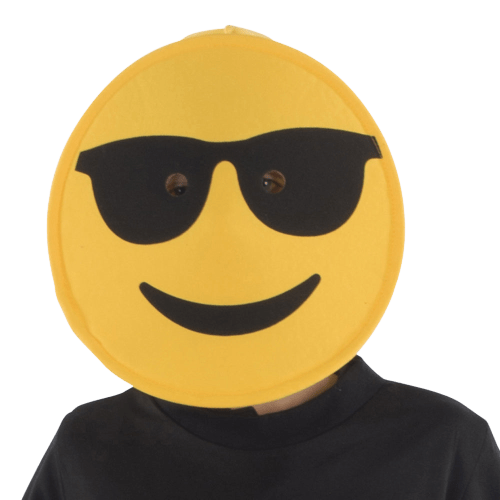 Sunglasses Emoji Mask - Adults