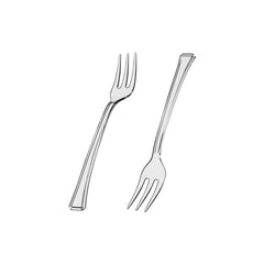 Exquisite Clear Plastic Tasting Forks | 500 Count