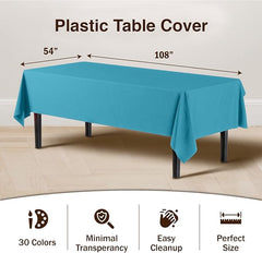 Premium Turquoise Table Cover | 12 Pack