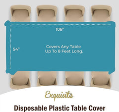 Premium Turquoise Table Cover | 6 Pack