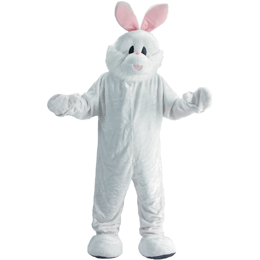 White Easter Bunny Mascot - Adults