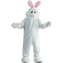 White Easter Bunny Mascot - Adults