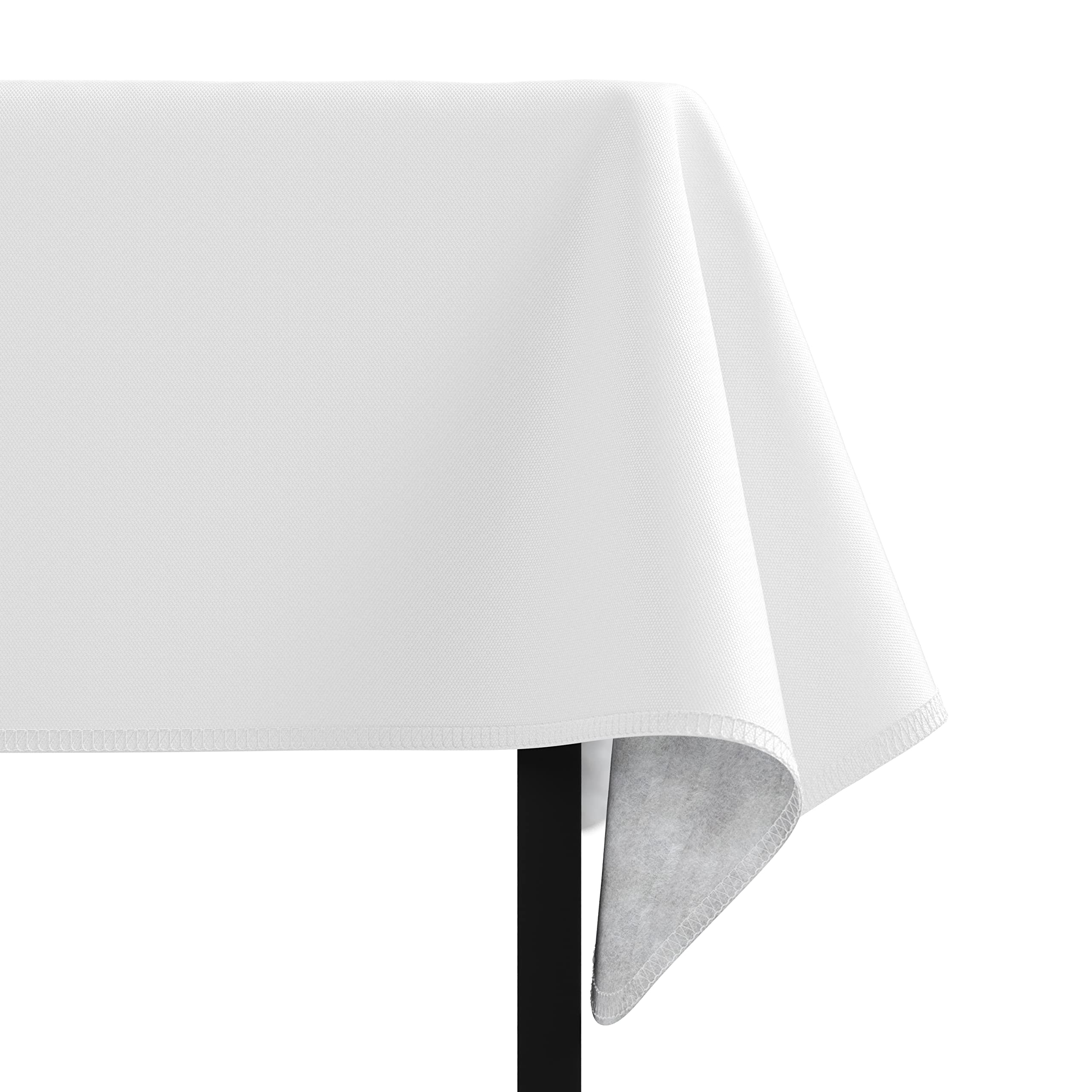 White Flannel Backed Table Cover 54 In. x 108 In. | 2 Pack