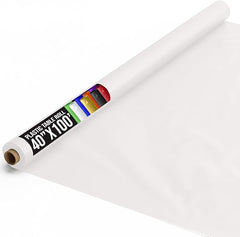 40 In. x 100 Ft. Premium White Plastic Table Roll | 6 Pack