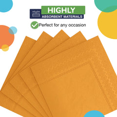 Yellow Beverage Napkins | 300 Count