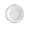12 oz. Gray / Silver Victorian Design Plastic Bowls (120 Count) - Yom Tov Settings
